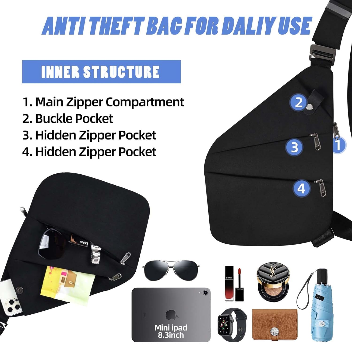 Diebstahlsichere Reisetasche