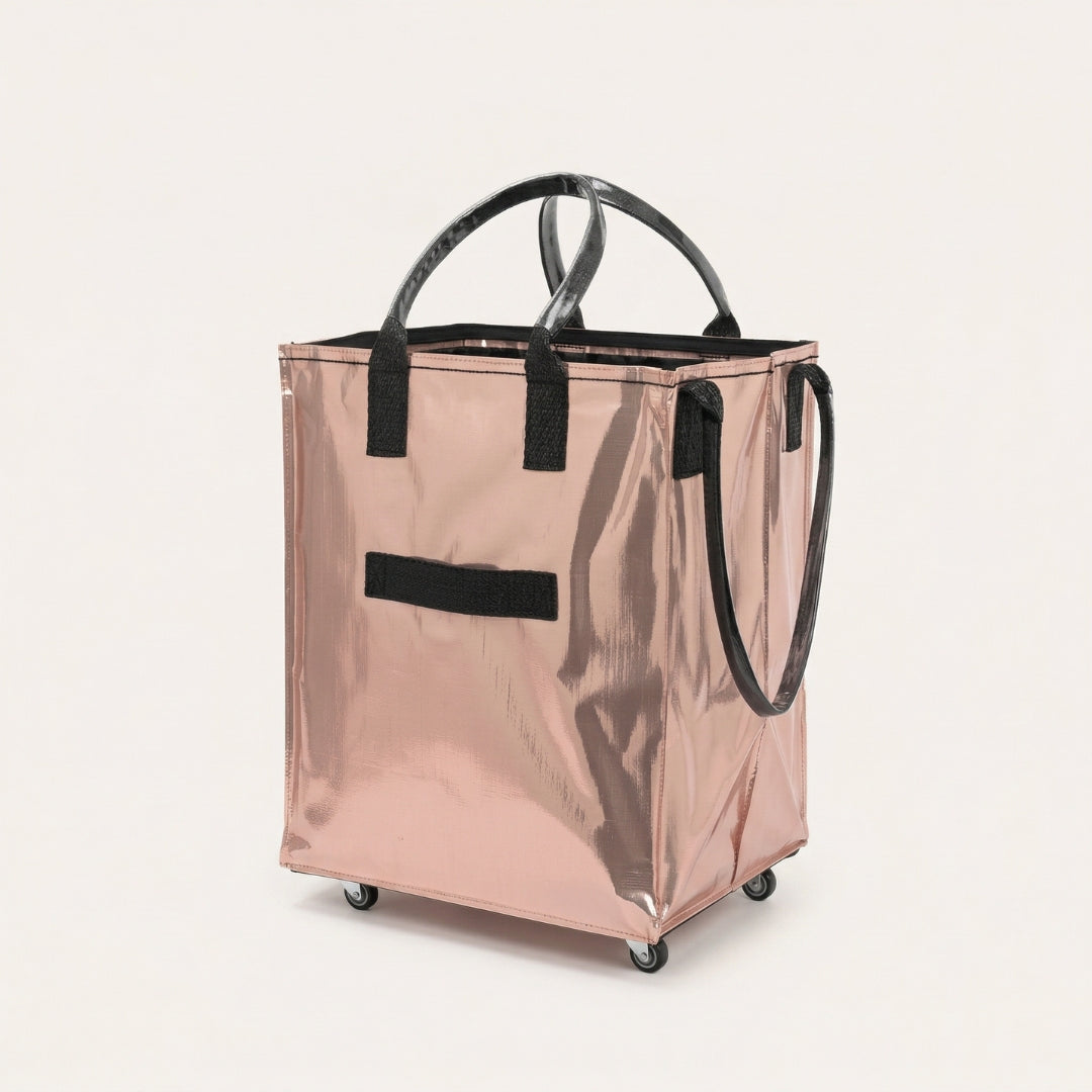 Foldable Rolling Travel Tote